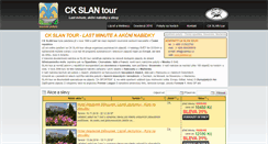Desktop Screenshot of lastminute.slantour.cz