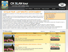 Tablet Screenshot of lastminute.slantour.cz