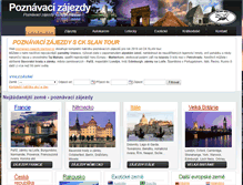 Tablet Screenshot of poznavaci-zajezdy.slantour.cz